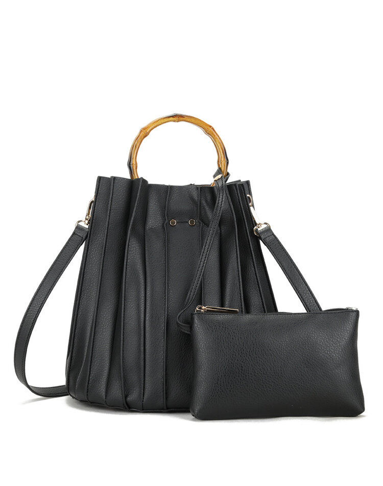 Kunstleder-Handtasche | Etui - Bambus | 50072