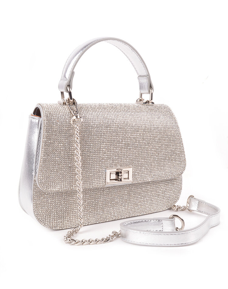 Kunstlederen handtas glitter | 30057