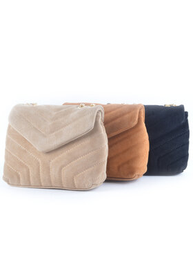 Lederen schoudertas suede | 552918