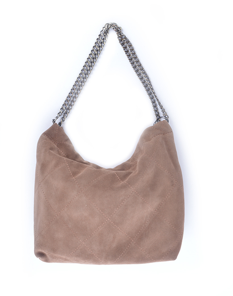 Lederen schoudertas suede | 552919, foto 3 van 6