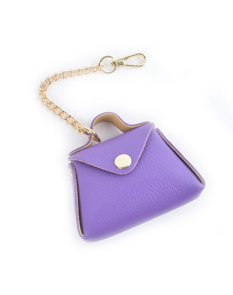 Lederen Tassenhanger | Mini tasje | 2307