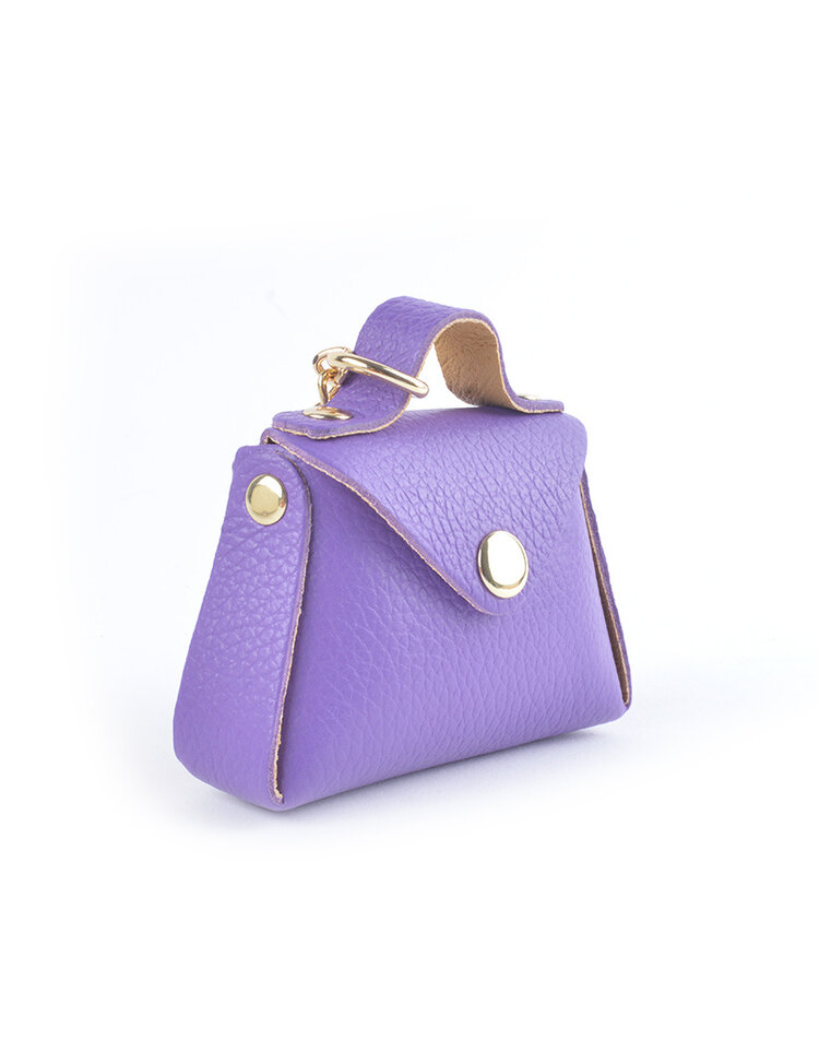 Lederen Tassenhanger | Mini tasje | 2307