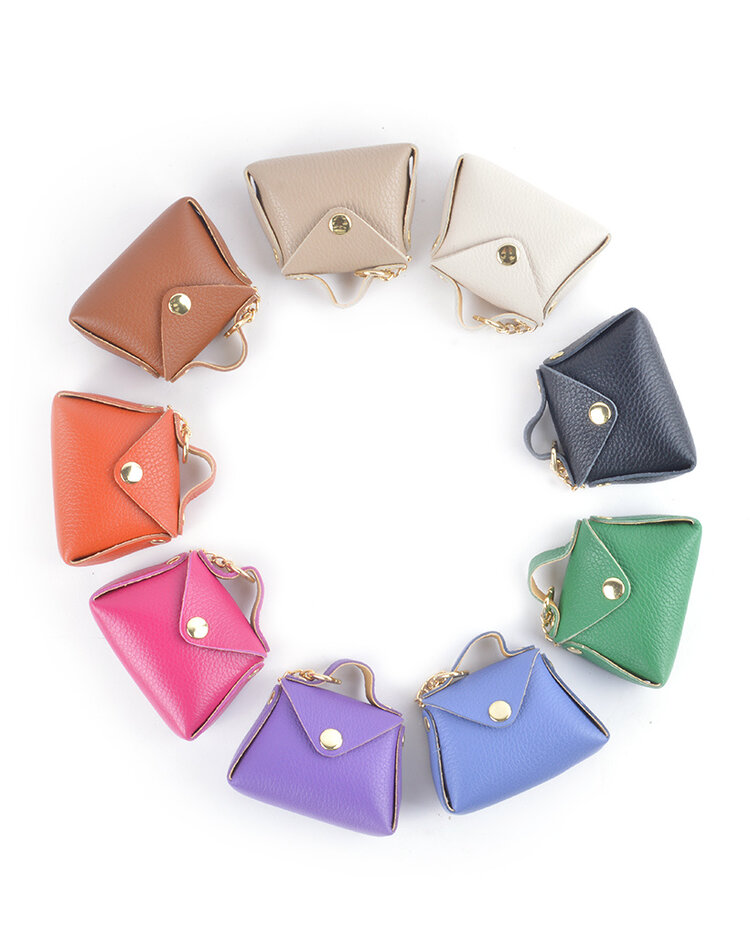 Lederen Tassenhanger | Mini tasje | 2307