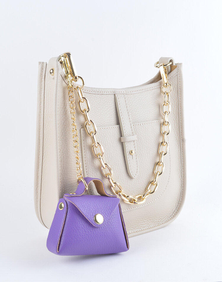 Lederen Tassenhanger | Mini tasje | 2307