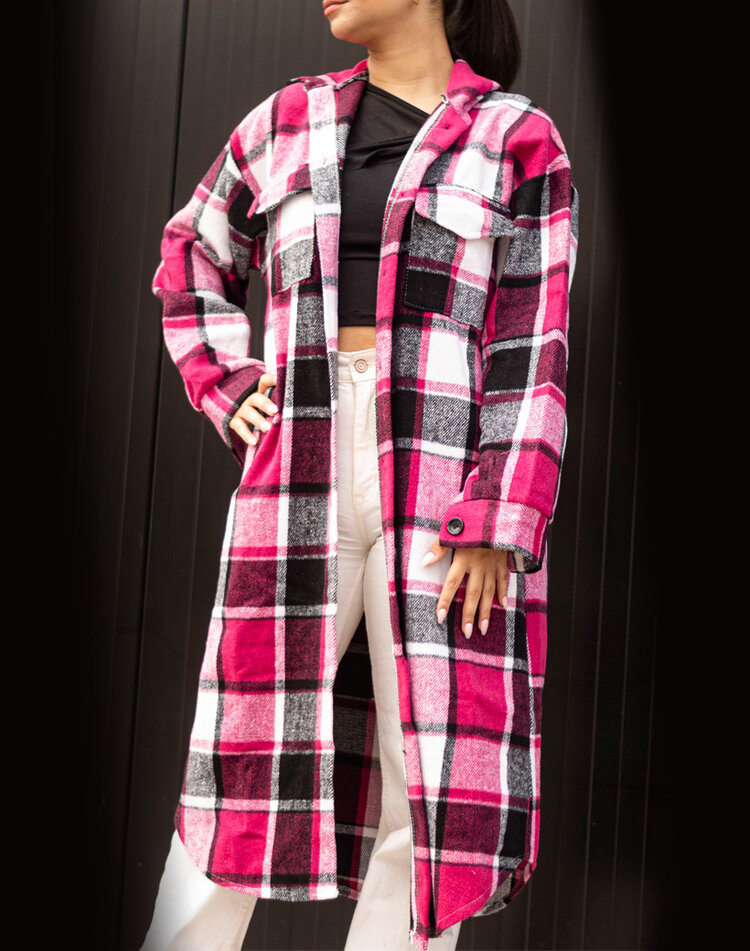 Long Checkered Shirt | Boheme | 62268