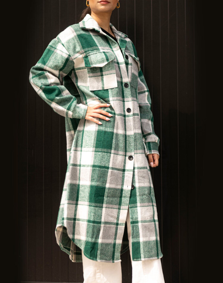 Long Checkered Shirt | Boheme | 62268