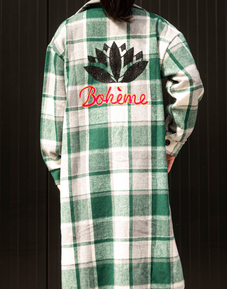 Long Checkered Shirt | Boheme | 62268
