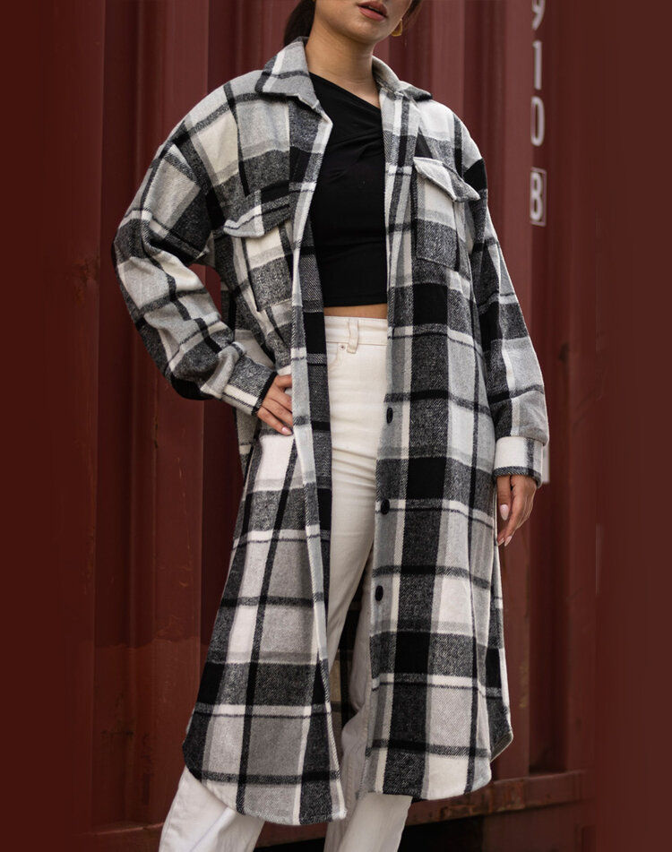 Long Checkered Shirt | Boheme | 62268