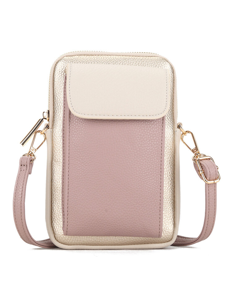 Kunstleder-Handytasche zweifarbig | 30280