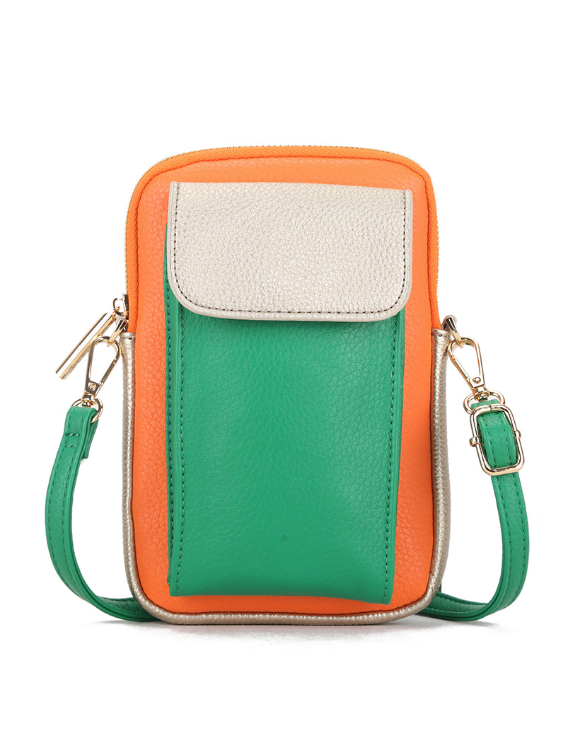Kunstlederen telefoontas combi-kleur | 30280, foto 3 van 4