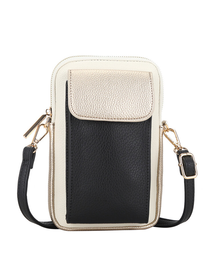 Kunstleder-Handytasche zweifarbig | 30280