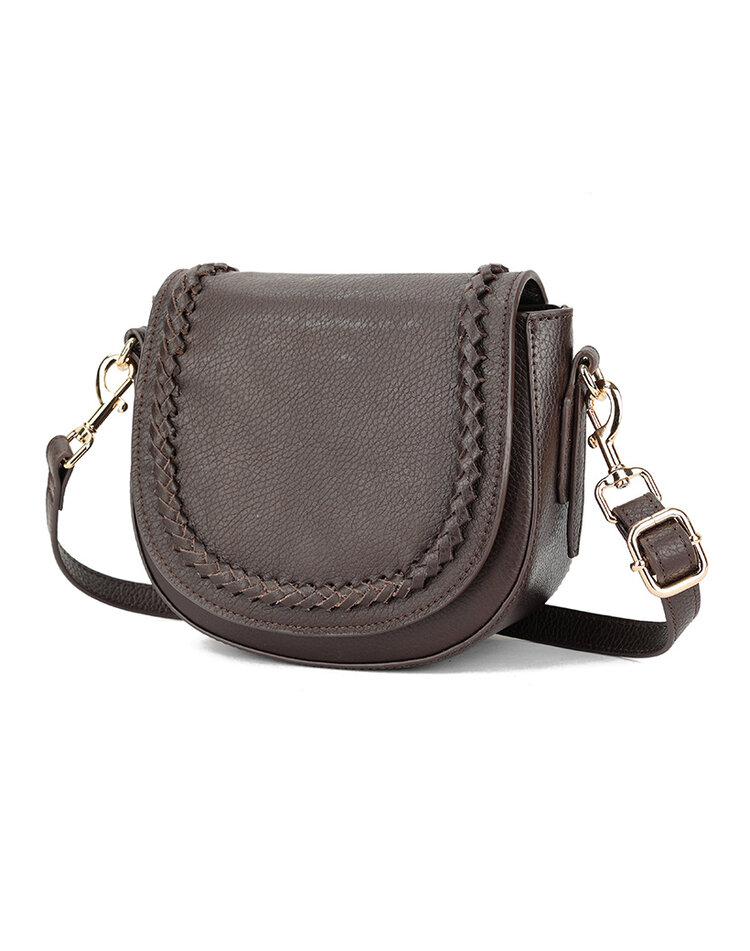 Lederen schoudertas | 900033