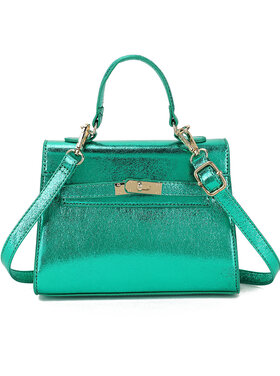 Artificial Leather metallic handbag | 88002