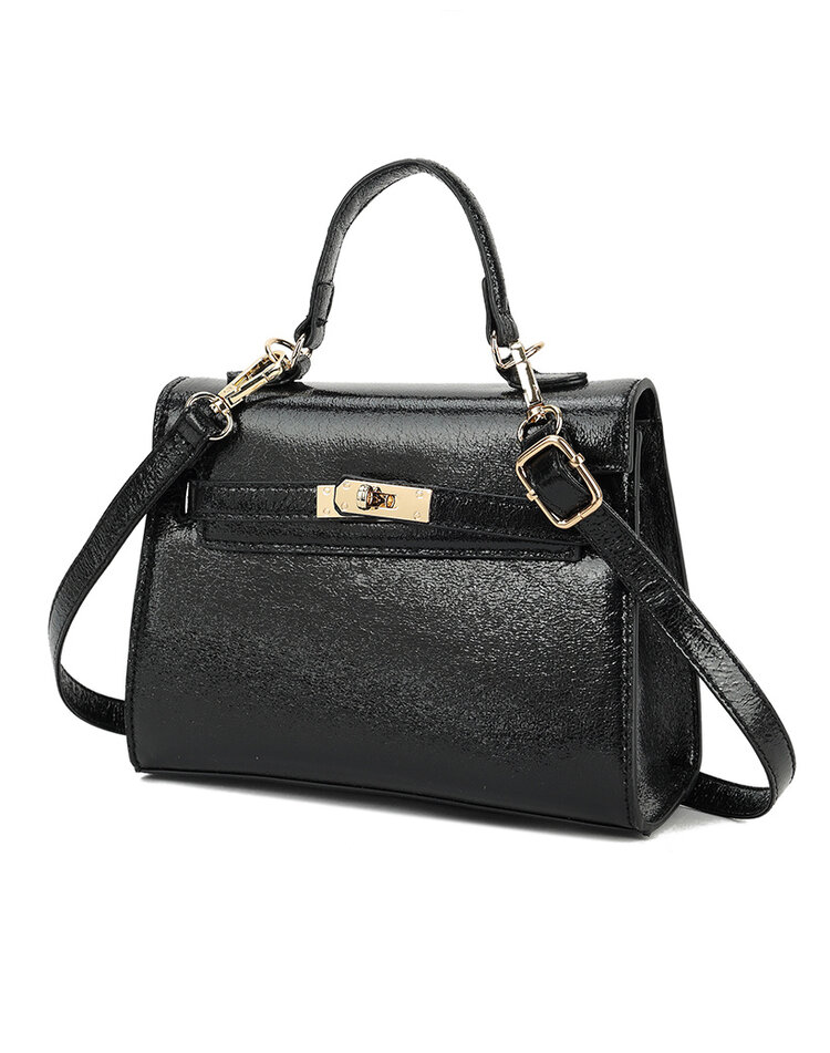 Kunstlederen metallic handtas | 88002