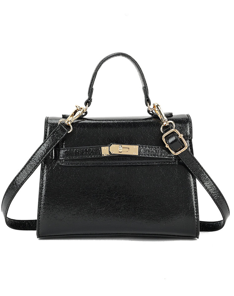 Kunstlederen metallic handtas | 88002