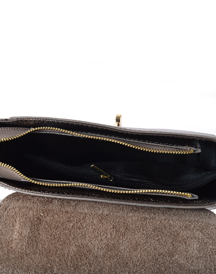 Leather metallic handbag | 5529260