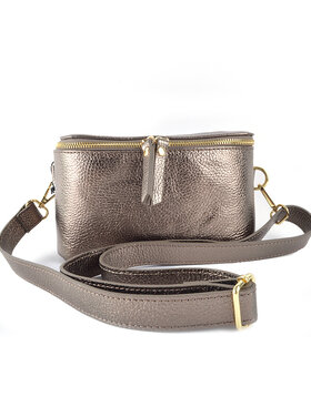 Leder-Gürteltasche - Metallic | 5527731