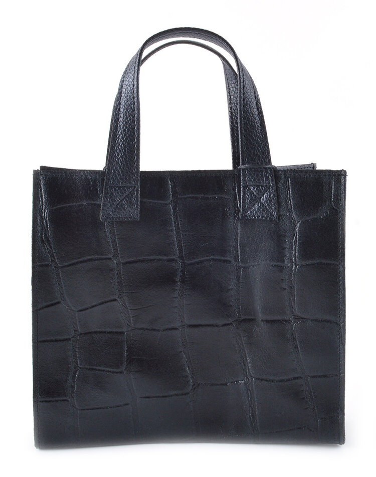 Leder-Handtasche | Quadratisch - Matt | 552572