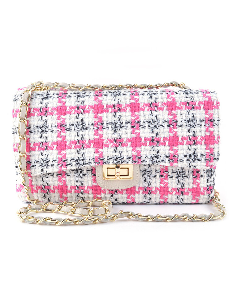 Leather shoulderbag fabric