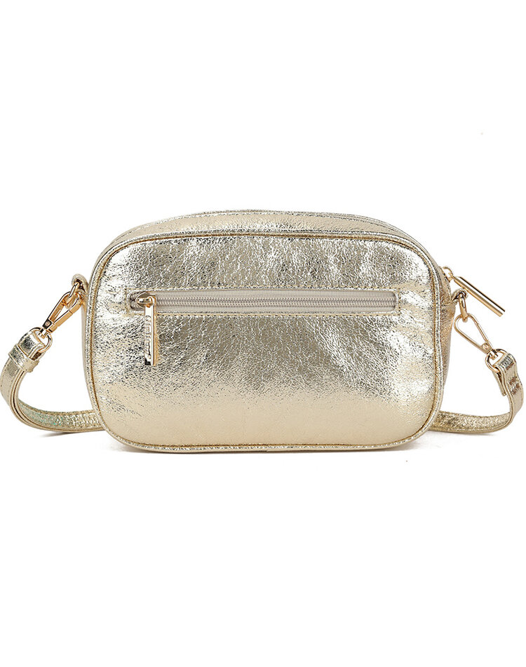Kunstleder-Schultertasche Rainbow Metallic | 70109