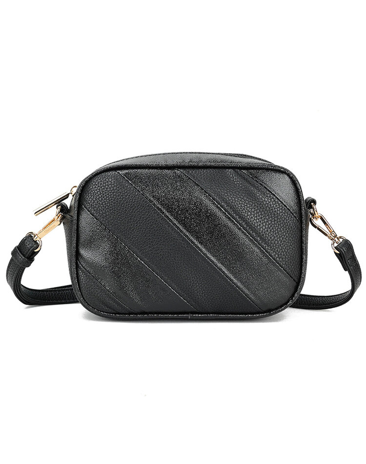 Kunstleder-Schultertasche Rainbow Metallic | 70109