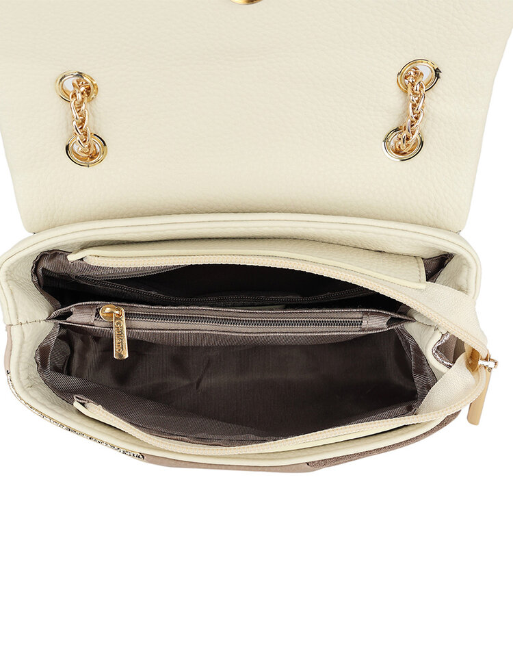 Artificial leather rainbow shoulderbag metallic | 70108