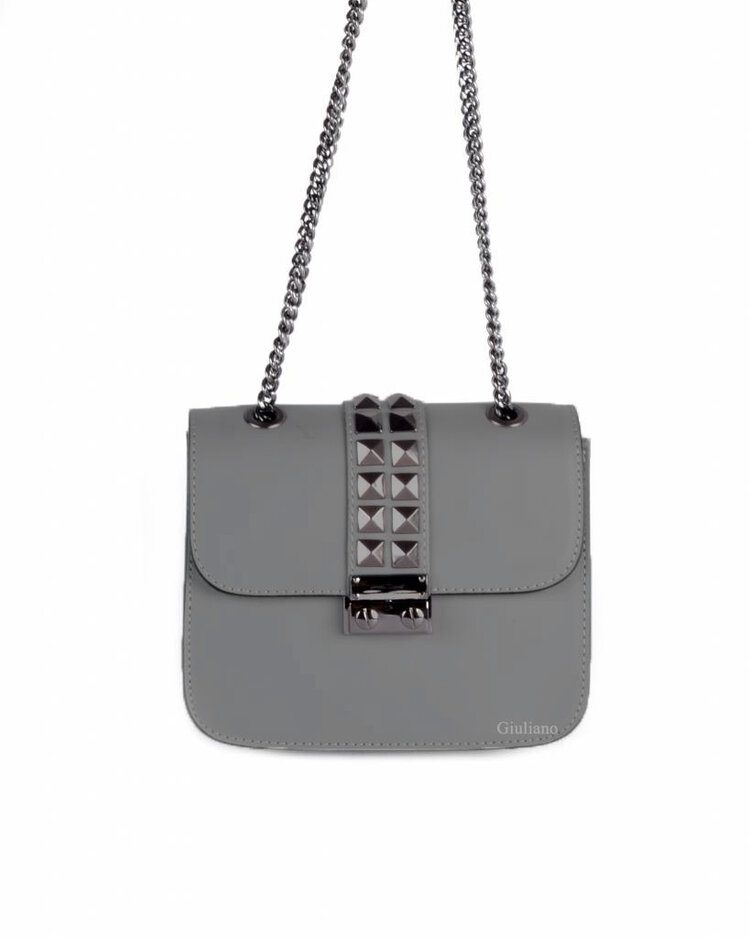 Leather shoulderbag | Studs