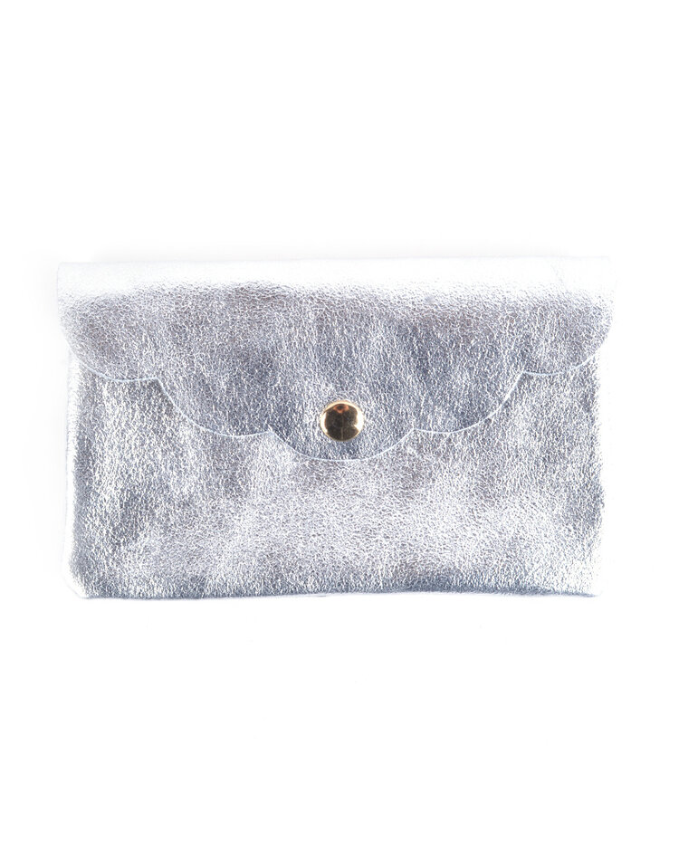 Leather wallet metallic | 559088