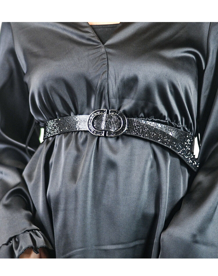 Riem  met steentjes breed | 400082