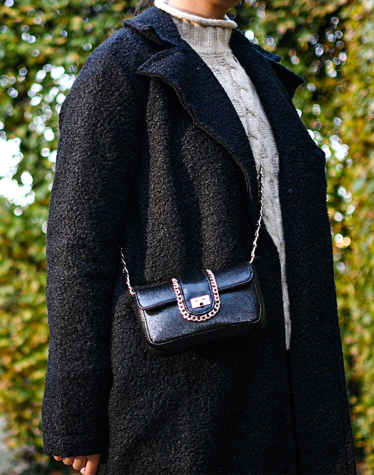 Kunstleder-Schultertasche | 40065
