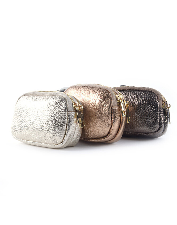 Leder-Geldbörse Metallic | 559103
