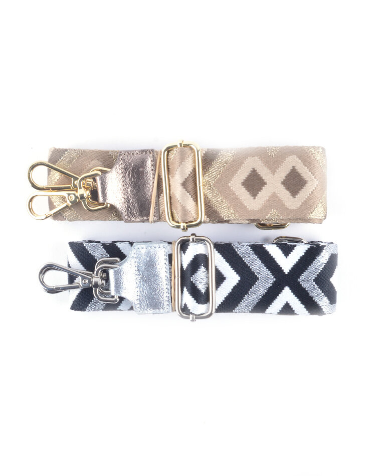 Bagstraps |  Carpet  metallic