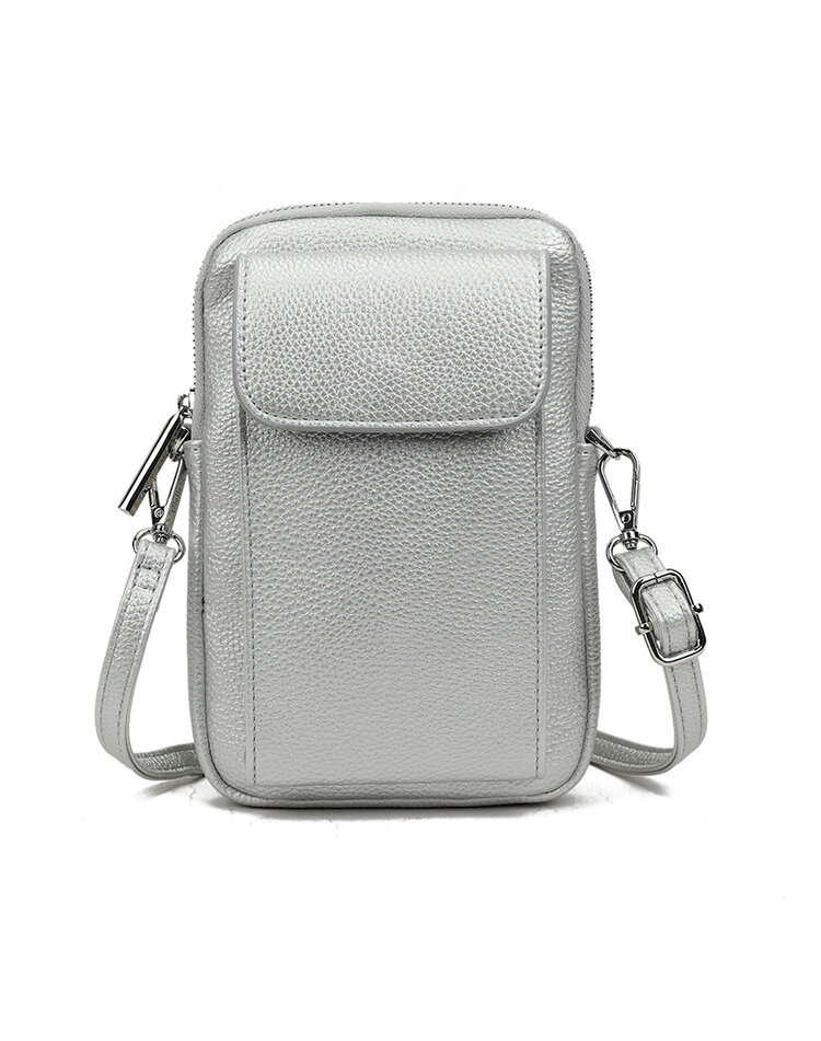 Kunstlederen telefoontas metallic | 30283