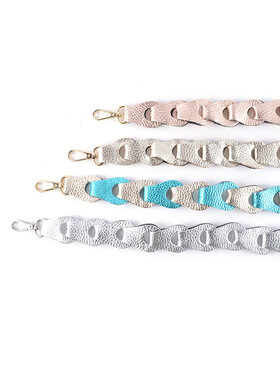 Schouderband gevlochten metallic Breed XL | 5590902