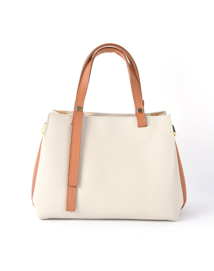 Leather handbag combi-color | 5529270