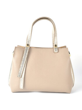Leather handbag combi-color | 5529270