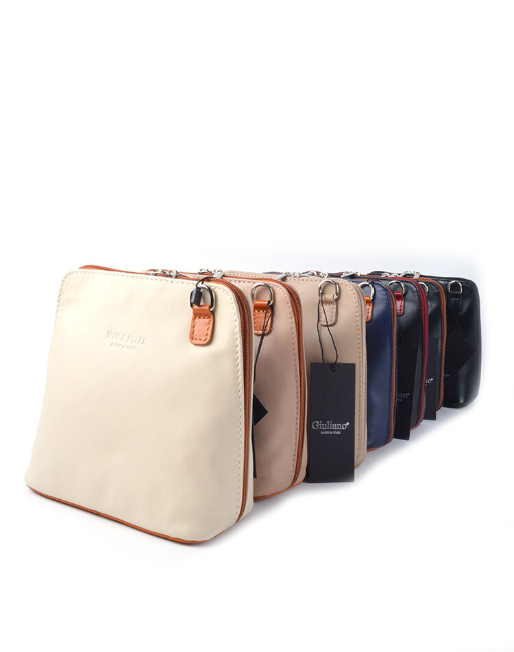 Leather shoulderbag | 900037 soft leather