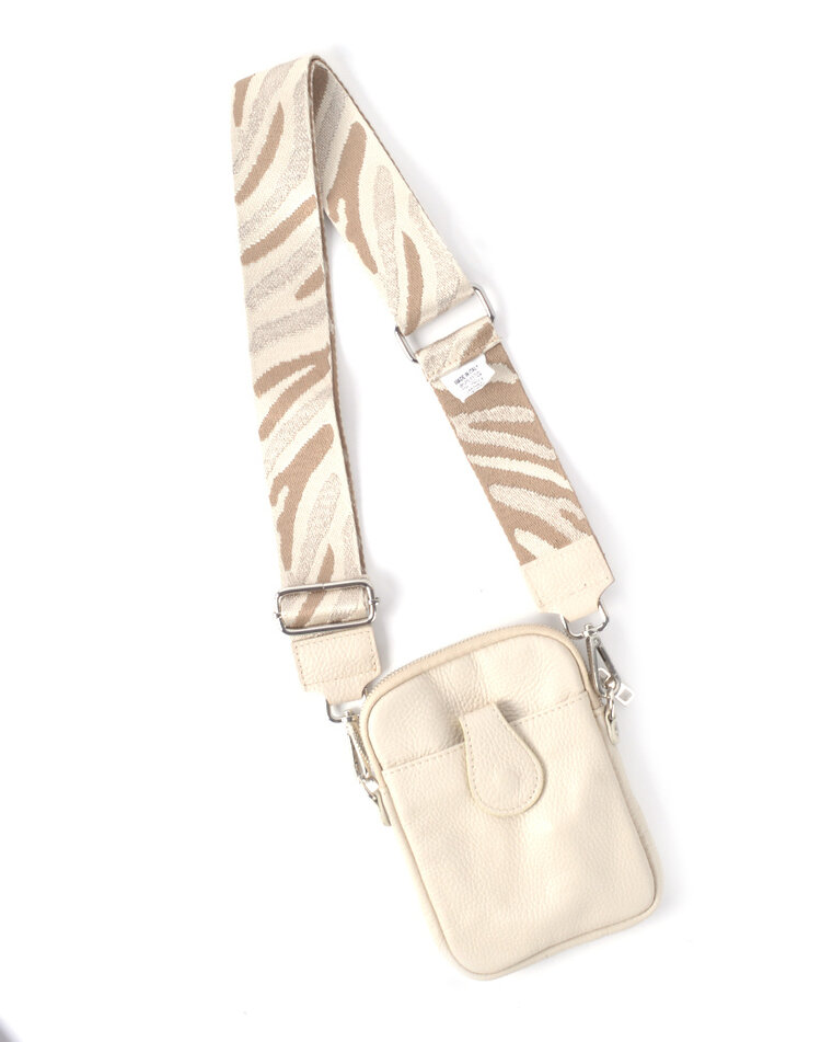Schouderband |  Zebra  Zilver
