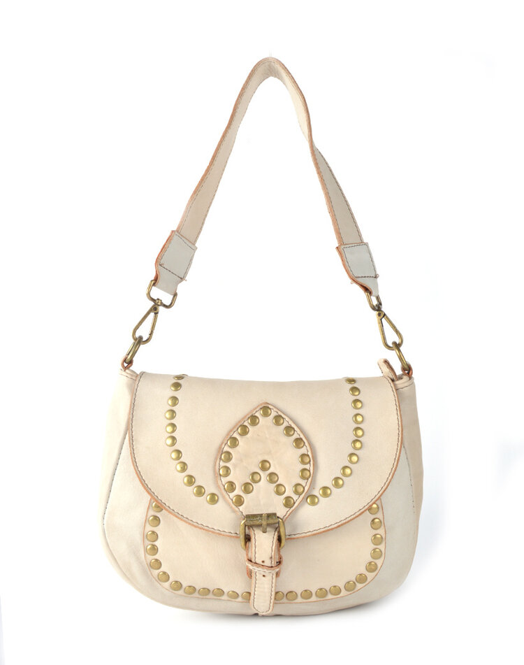 Giuliano Leather  Washed Leather shoulderbag braided | 552200