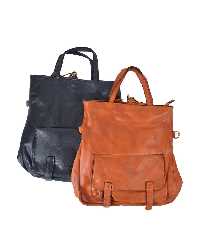 Giuliano Leather  Washed Leather shoulderbag/bagpack | 552199