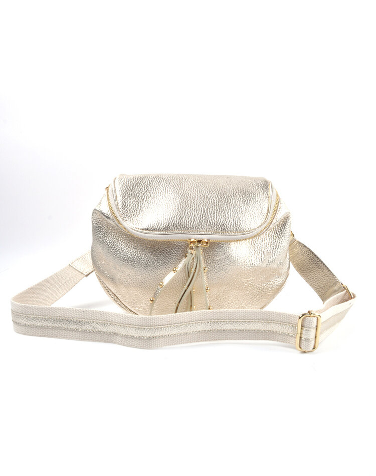 Leder-Gürteltasche Metallic | 5526071