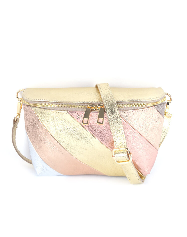 Leder-Gürteltasche Rainbow Metallic | 552945