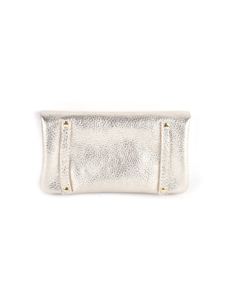 Leather wallet metallic | 552208