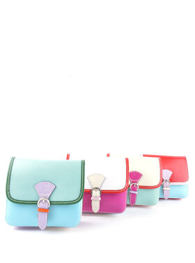 Leder-Schultertasche | Multicolor | 552209