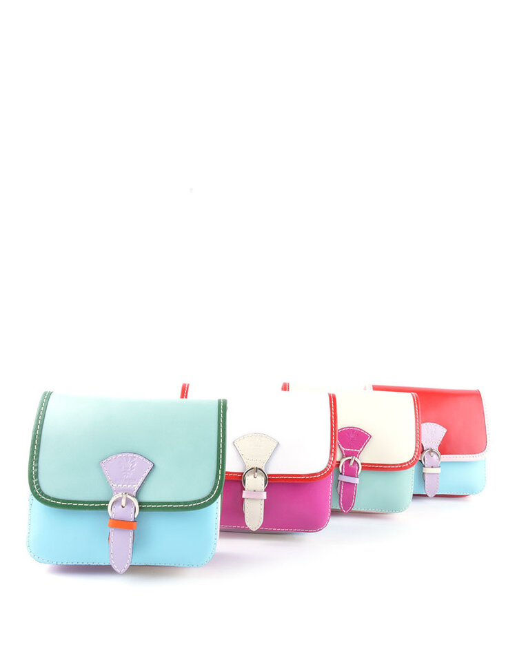 Leather shoulderbag | Multicolor | 552209