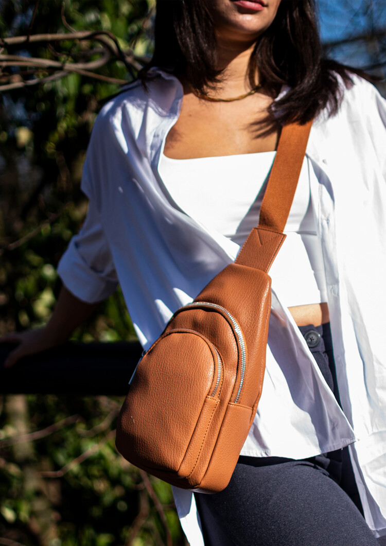 Artificial leather crossbody | 20108