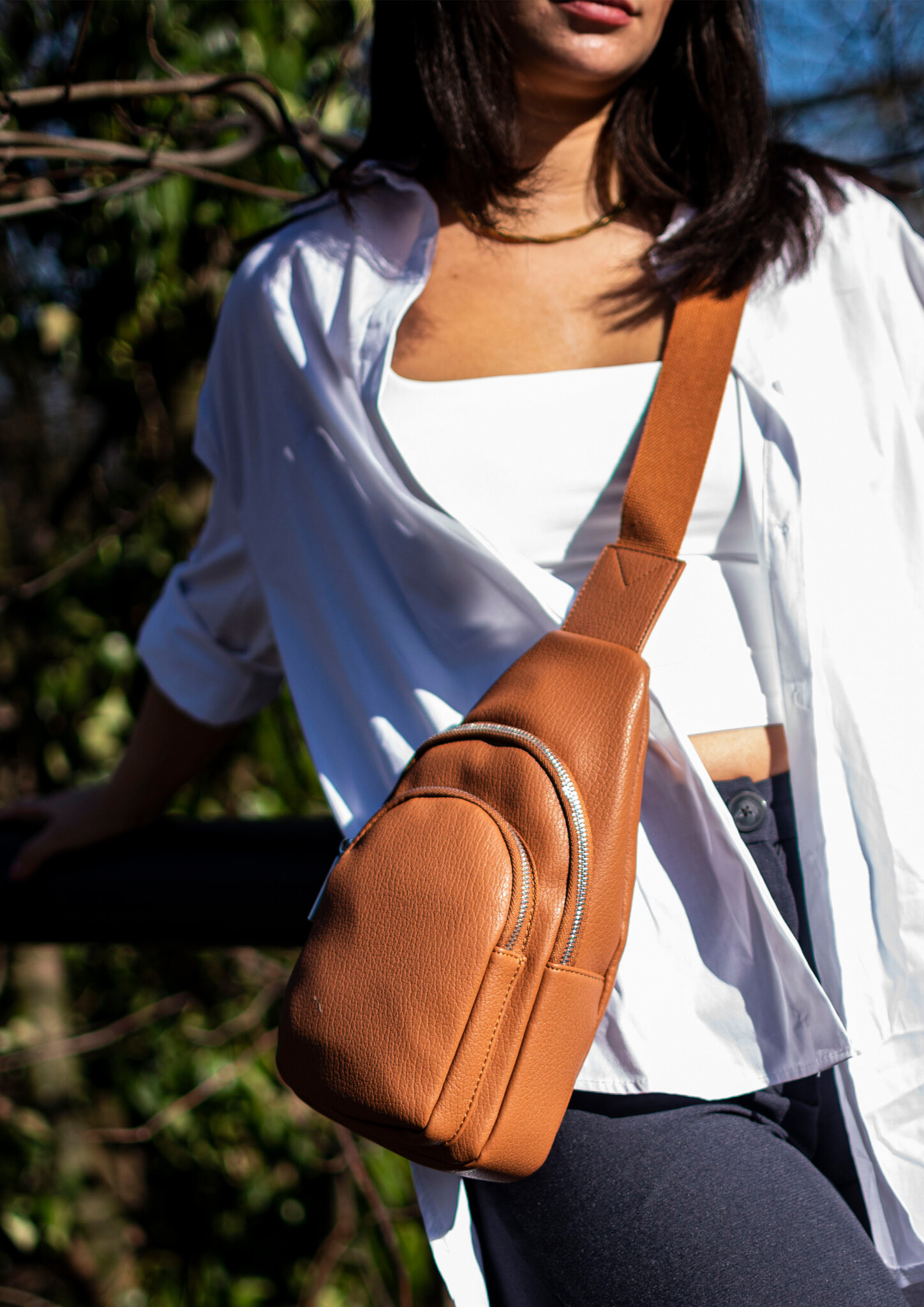 Kunstlederen crossbody | 20108, foto 4 van 6