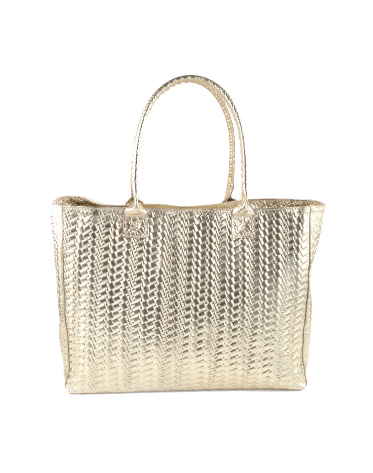 Leder-Handtasche Metallic | 552210