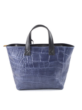 Leather handbag | Pebbles - Mat