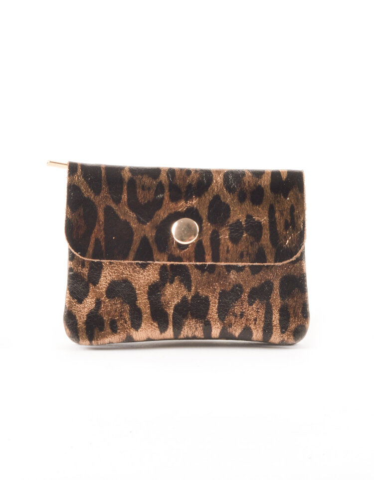 Leder-Geldbörse Metallic | 559091 Leopard